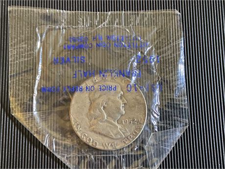 1952 Ben Franklin 1/2 Dollar