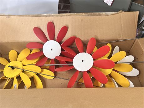 Vtg Sunflower Yard Art