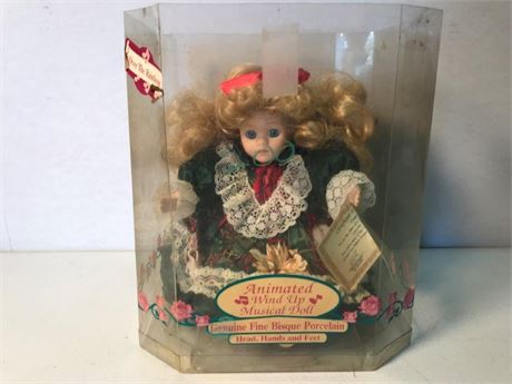 Animated Wind Up Porcelain Musical