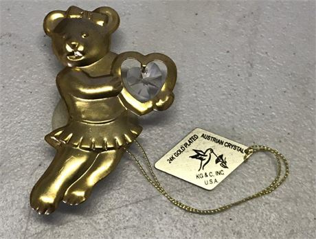 (RESALE) 24K Gold Plated Austrian Crystal Window Deco.