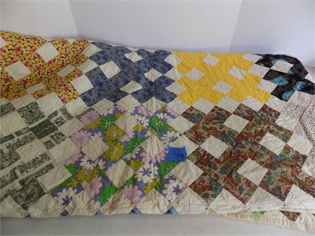Vintage Hand Stitched Quilt