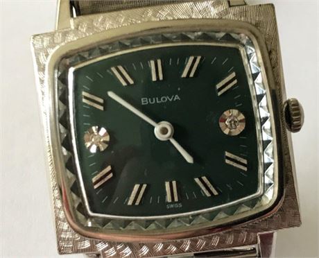 Bulova Stamped 10K Rolled Gold Plate Watch