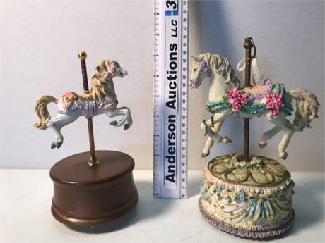 2 Carousal Horse Musicals