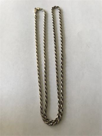 Large Necklace Stamped 925