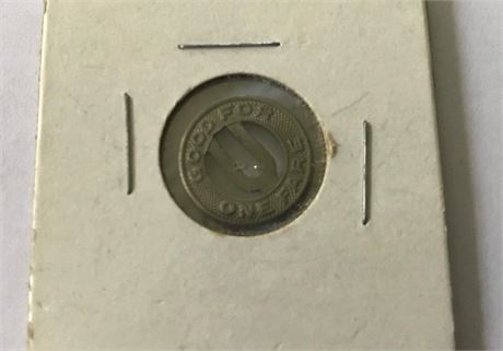 Baltimore United Ry & Elec Co. Fare Token