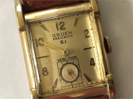 Gruen Precision 21 Veri-Thin Stamped 10K. Gold Filled