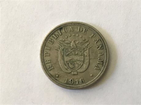 1916 Panama 2 1/2 Centesimos Coin