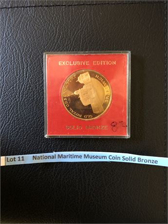 National Maritime Museum Coin Solid Bronze