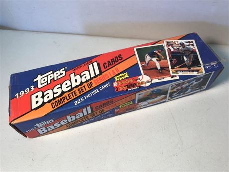 Box Labeled 1993 Topps Baseball Cards