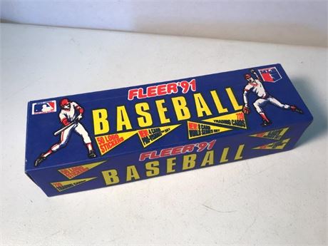 Box Labeled Fleer '91 Baseball