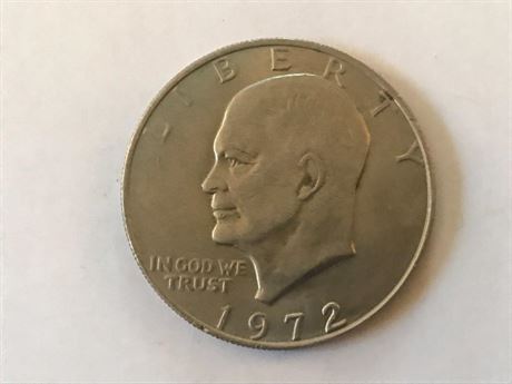 1972 US Eisenhower Dollar Coin