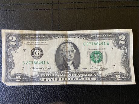 $ 2 Dollar Bill