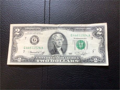 $2 Dollar Bill