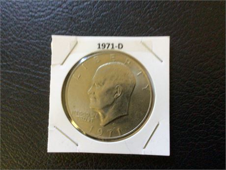 1971 - D  Eisenhower Dollar