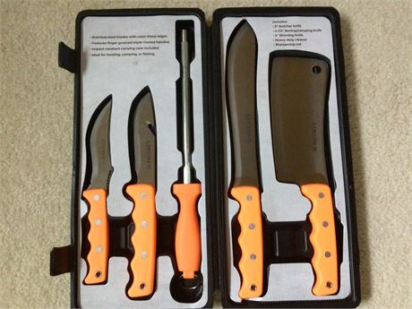 Deer Processing Kit Includes Hanger Field Dressing Bag and Cutting - Processing