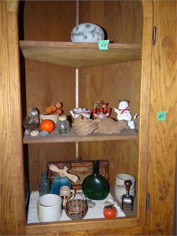 Contents of Corner Cabinet