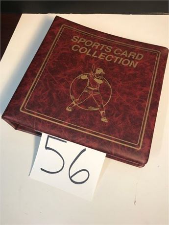 Binder of 1980's Sports Cards