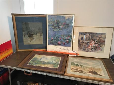 5 Pcs. of Misc. Wall Art
