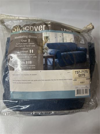 Loveseat Cover Denim New