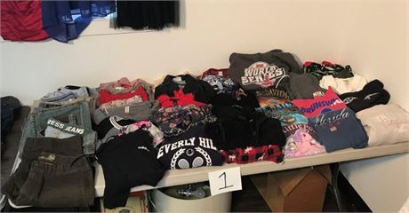 Name Brand Clothing, Table Top of Misc. (#1)