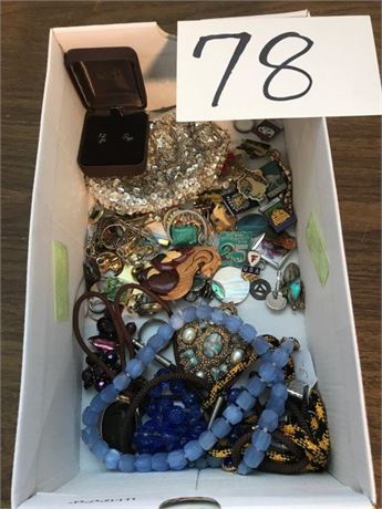 Flat of Misc. Jewelry (Some Stamped)