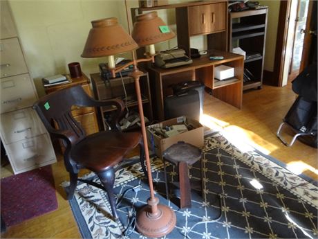Lamp and Stool