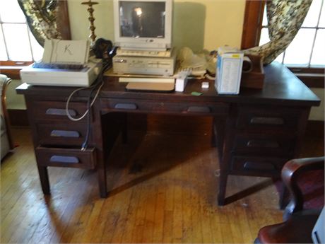 Vintage Desk and Contents