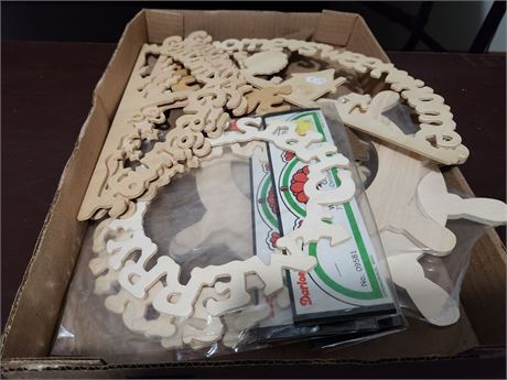 Flat Of Wood Cutouts