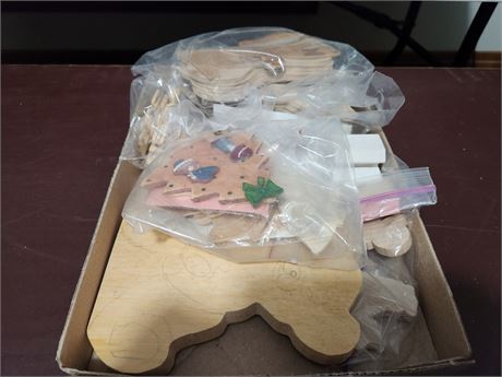 Flat Of Wood Cutouts