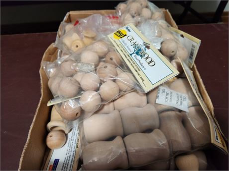Wooden Balls And Spools