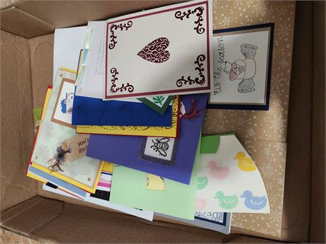 Homemade Cards Some New & Some Used