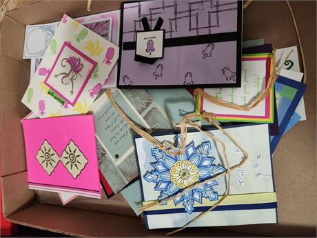Homemade Cards Some New & Some Used