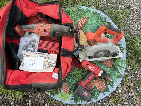 Milwaukee Cordless Tool Set - NO BATTERY