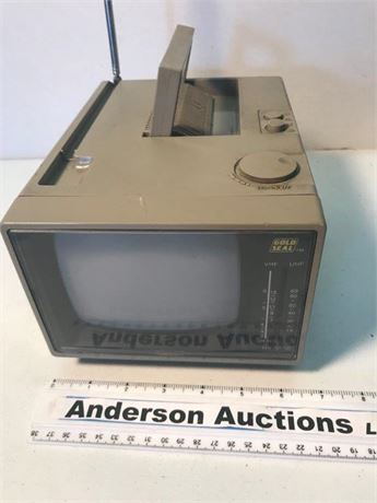 Gold Seal Portable Black & White TV w/Power Supply