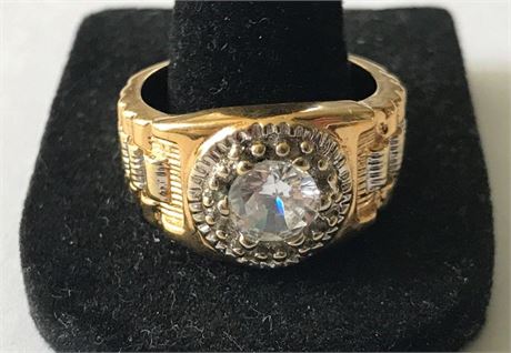 Stamped 14KT H.G.E. Lind Size 8 Ring
