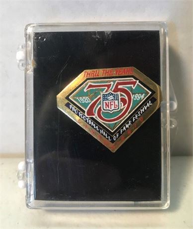 NFL 75th HOF Festiva Pin