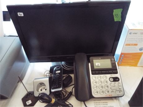 Computer Monitor and Phone