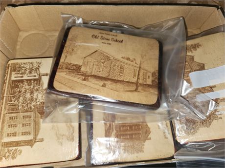 Wooden Plaques of Old Akron Schools