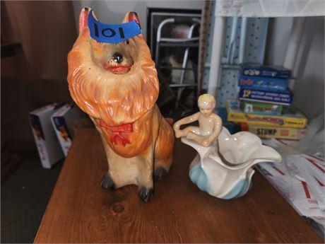 Chalkware Dog