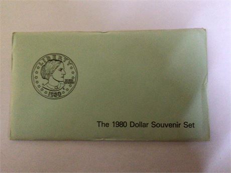 1980 Susan B. Anthony Three Coin Set - Uncirculated
