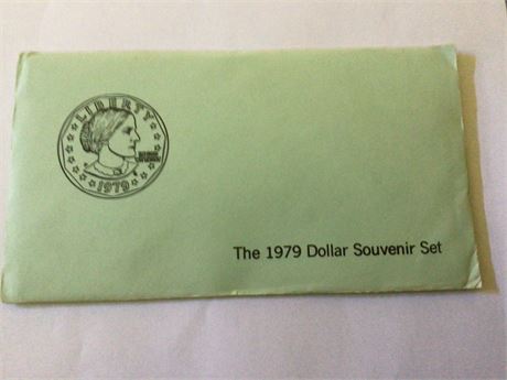 Susan B. Anthony Dollar  Souvenir Set - 3 Coins