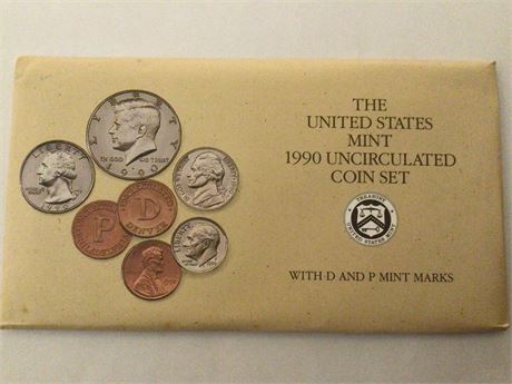 1990 United States Mint Coin Set - Uncirculated