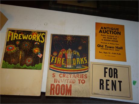 Vintage Poster Signs