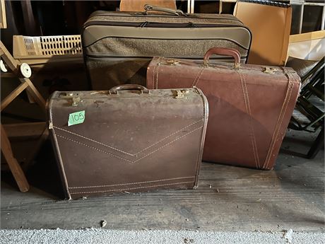 Leather Suit Cases
