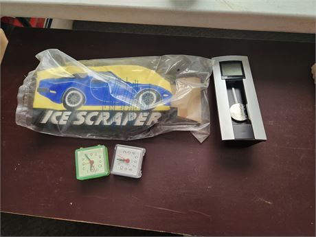 Clocks, & Ice Scraper