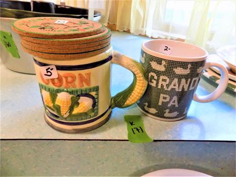 Kitchen Mugs and Coasters
