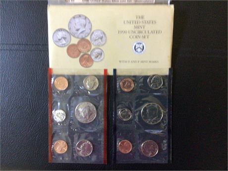 1990 United States Mint Coin Set - Uncirculated