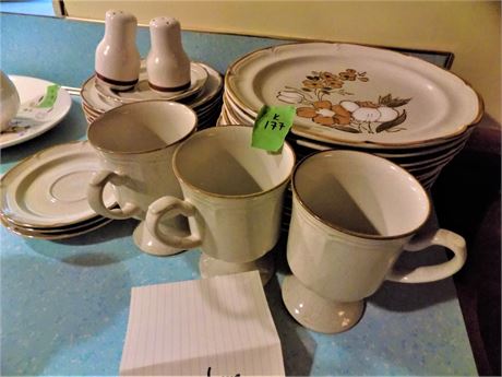 Kitchen Plates, Baroque Hearthside Stoneware