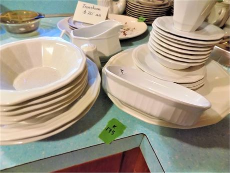 Kitchen Plates, White