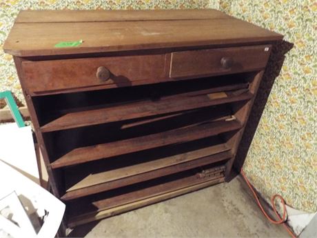 Vintage Art Storage Cabinet